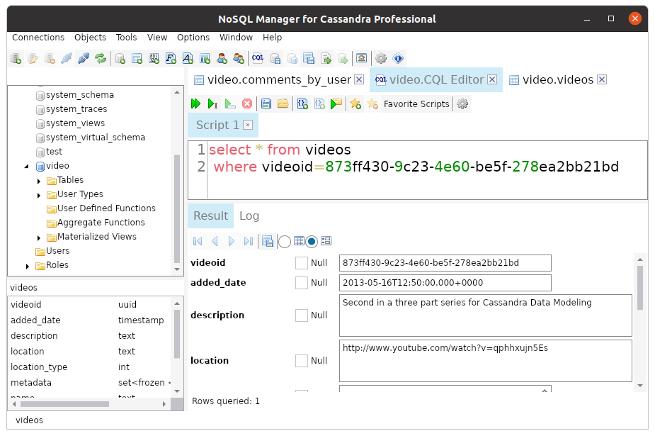NoSQL Manager for Cassandra for Linux