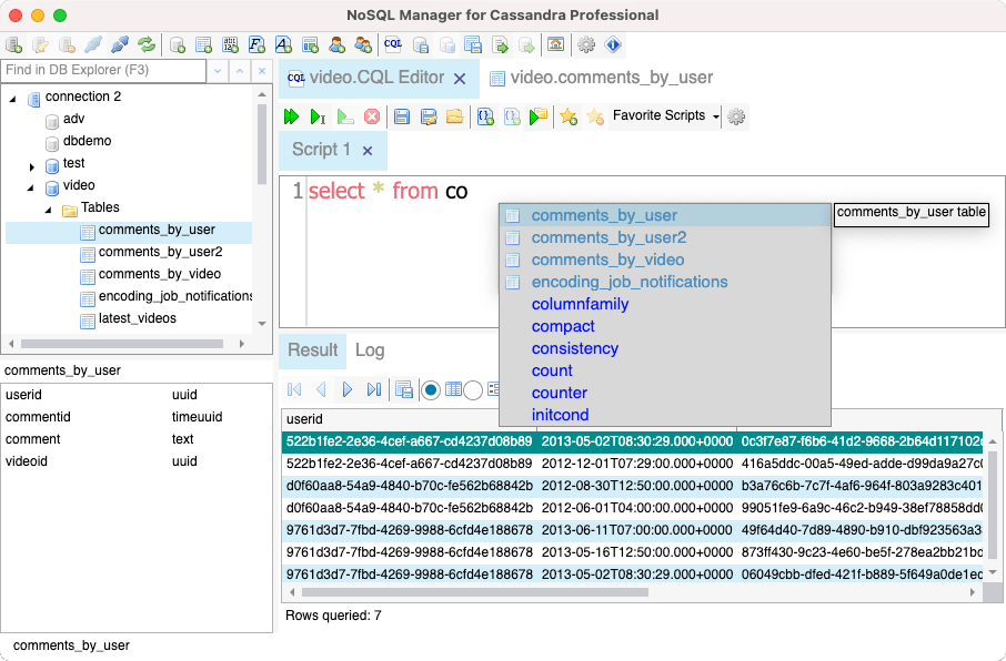 NoSQL Manager for Cassandra for macOS