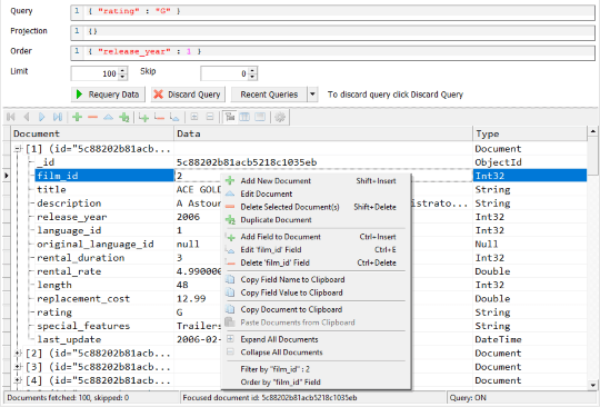 Document Viewer - Editing collection data