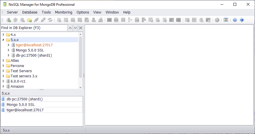 DB Exporer Folders