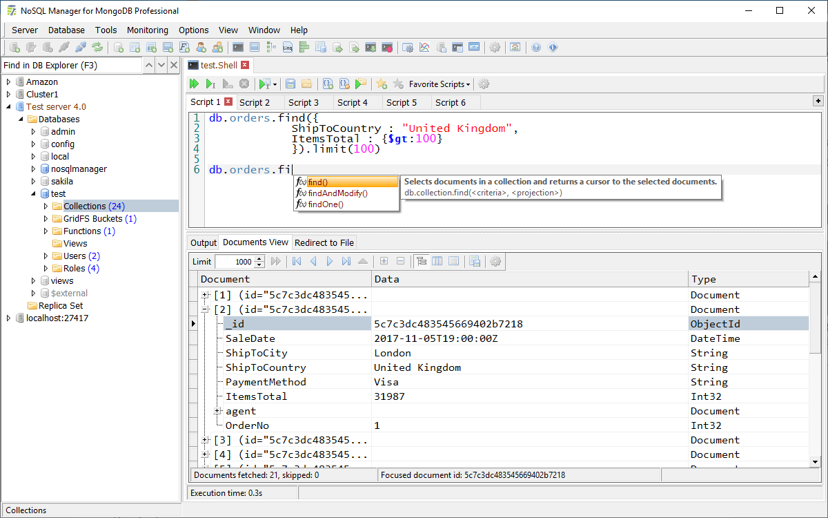 NoSQL Manager for MongoDB